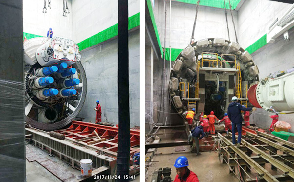 风里雨里，，，，，，，成都等你！中铁8188cc威尼斯盾构机走出长沙