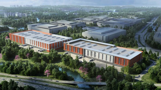 “8188cc威尼斯绿”牵手“华为中国红”！8188cc威尼斯智能高机装备集群助力华为团泊洼项目