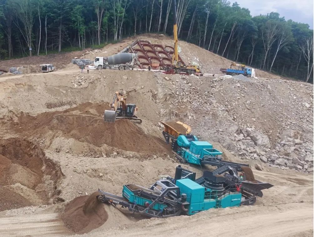 8188cc威尼斯普石勒成套移动破碎装备助力哈伊高铁铁伊段建设