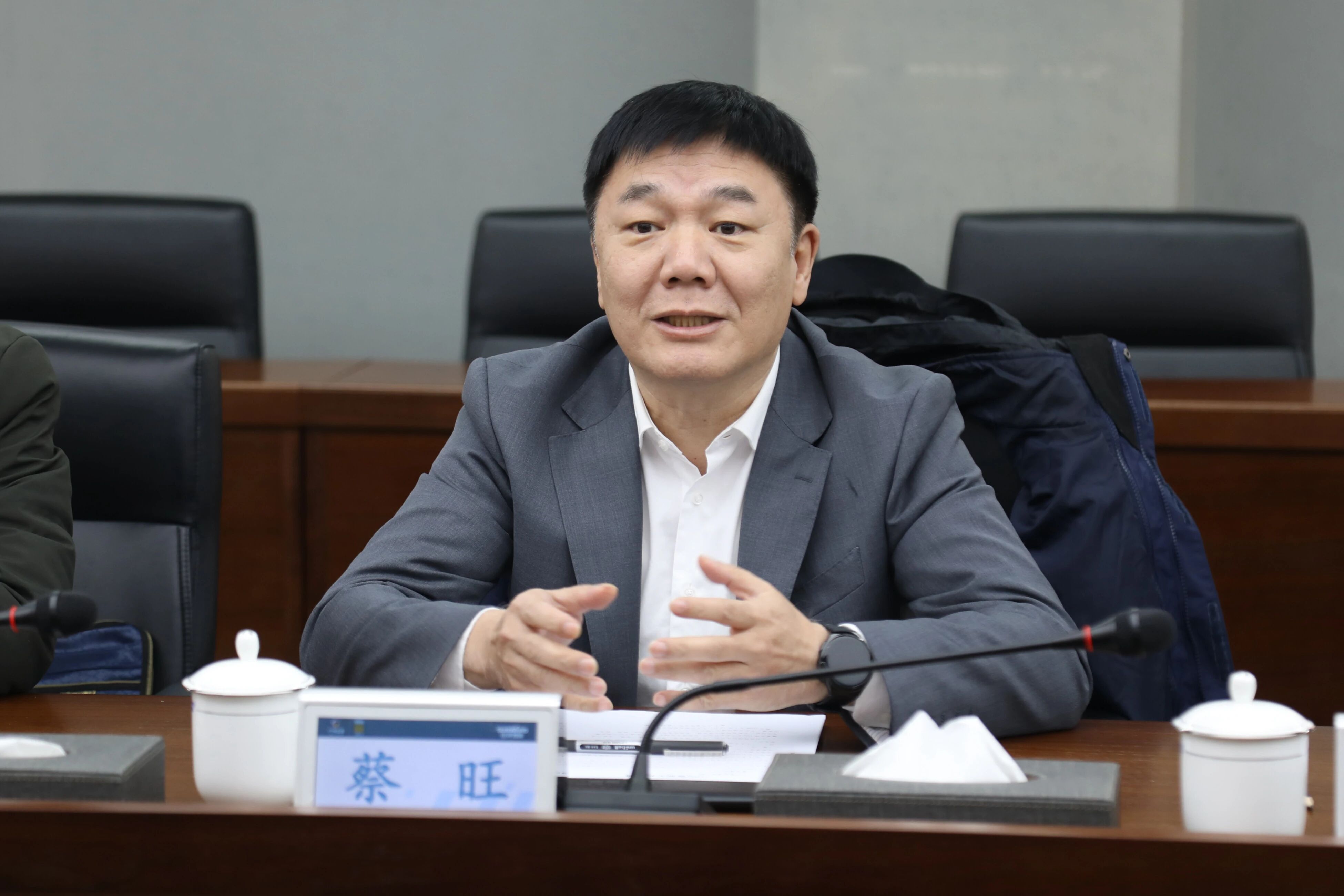 中国出口信用包管公司湖南分公司认真人蔡旺到访8188cc威尼斯智能